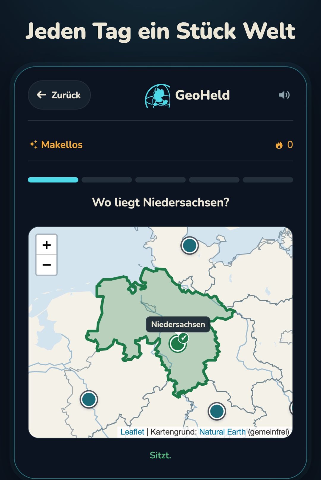 Kartenfrage: Wo liegt Niedersachsen?